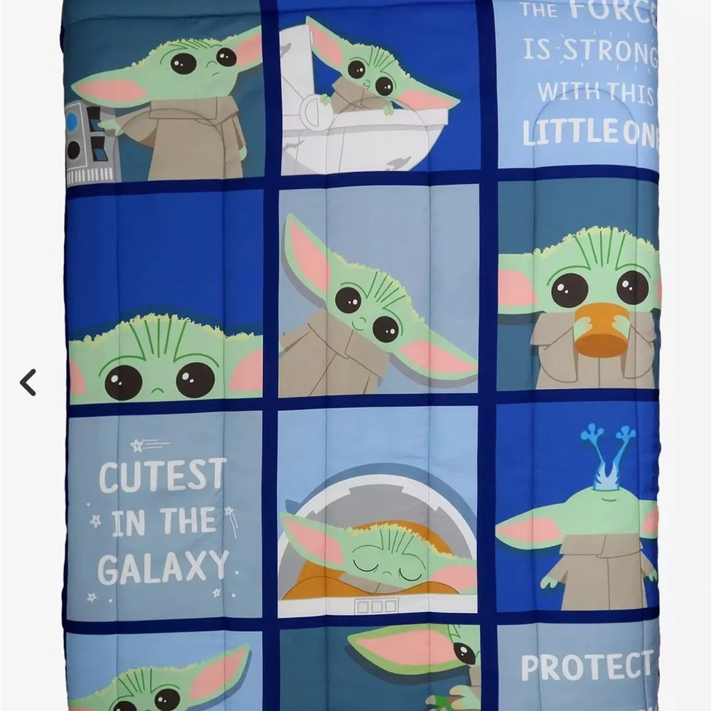 Star Wars Blue and Green Comforter Set